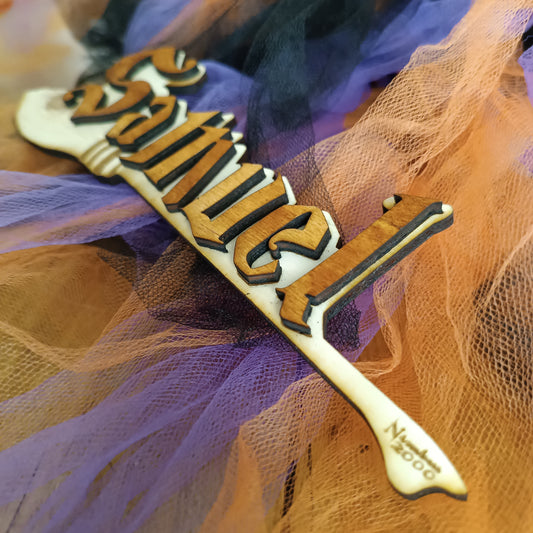 Targhetta Personalizzata Harry Potter – Fuoriporta con Nimbus 2000 | Incisione Laser Artigianale