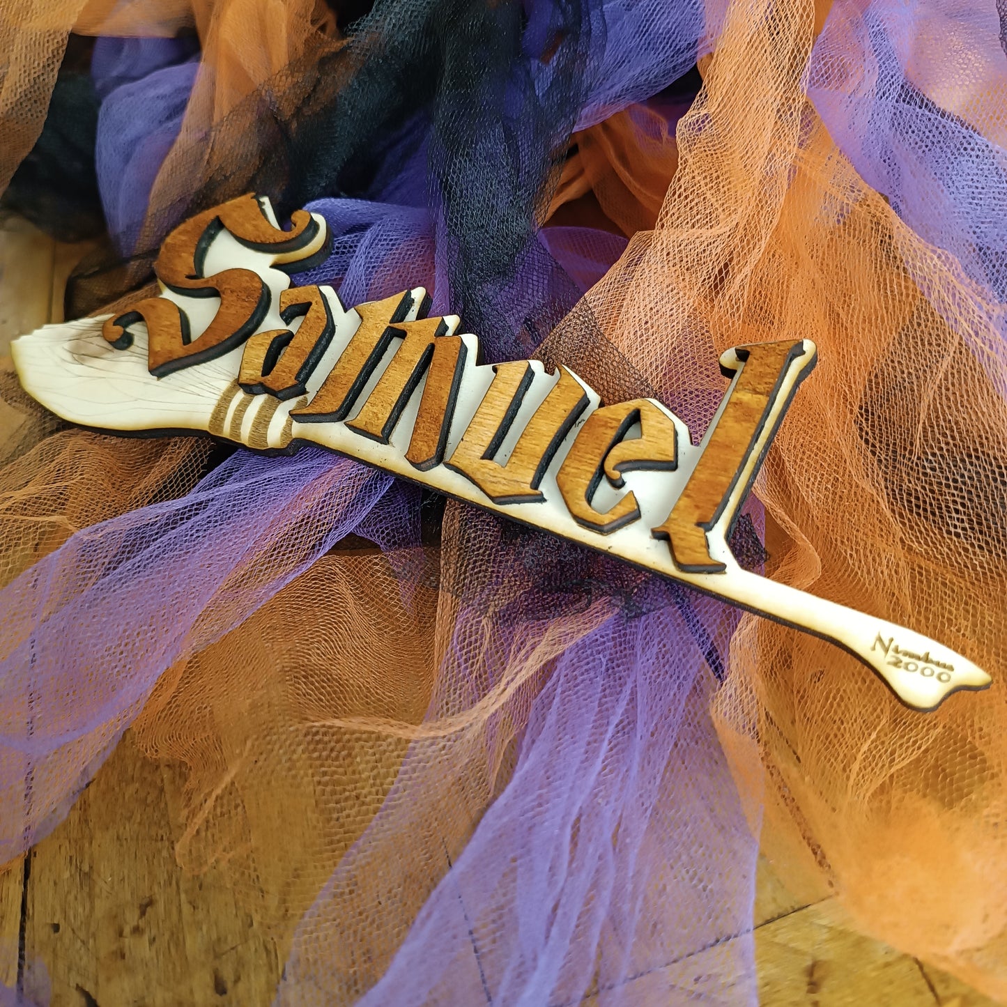 Targhetta Personalizzata Harry Potter – Fuoriporta con Nimbus 2000 | Incisione Laser Artigianale