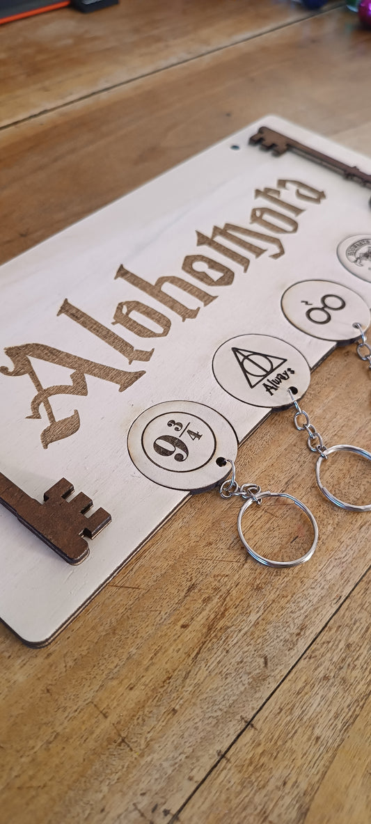 Portachiavi da Muro Personalizzato Harry Potter – Incisione Laser Artigianale