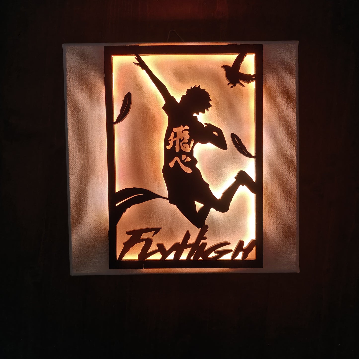 Quadro LED Hinata - Haikyuu - Fly High