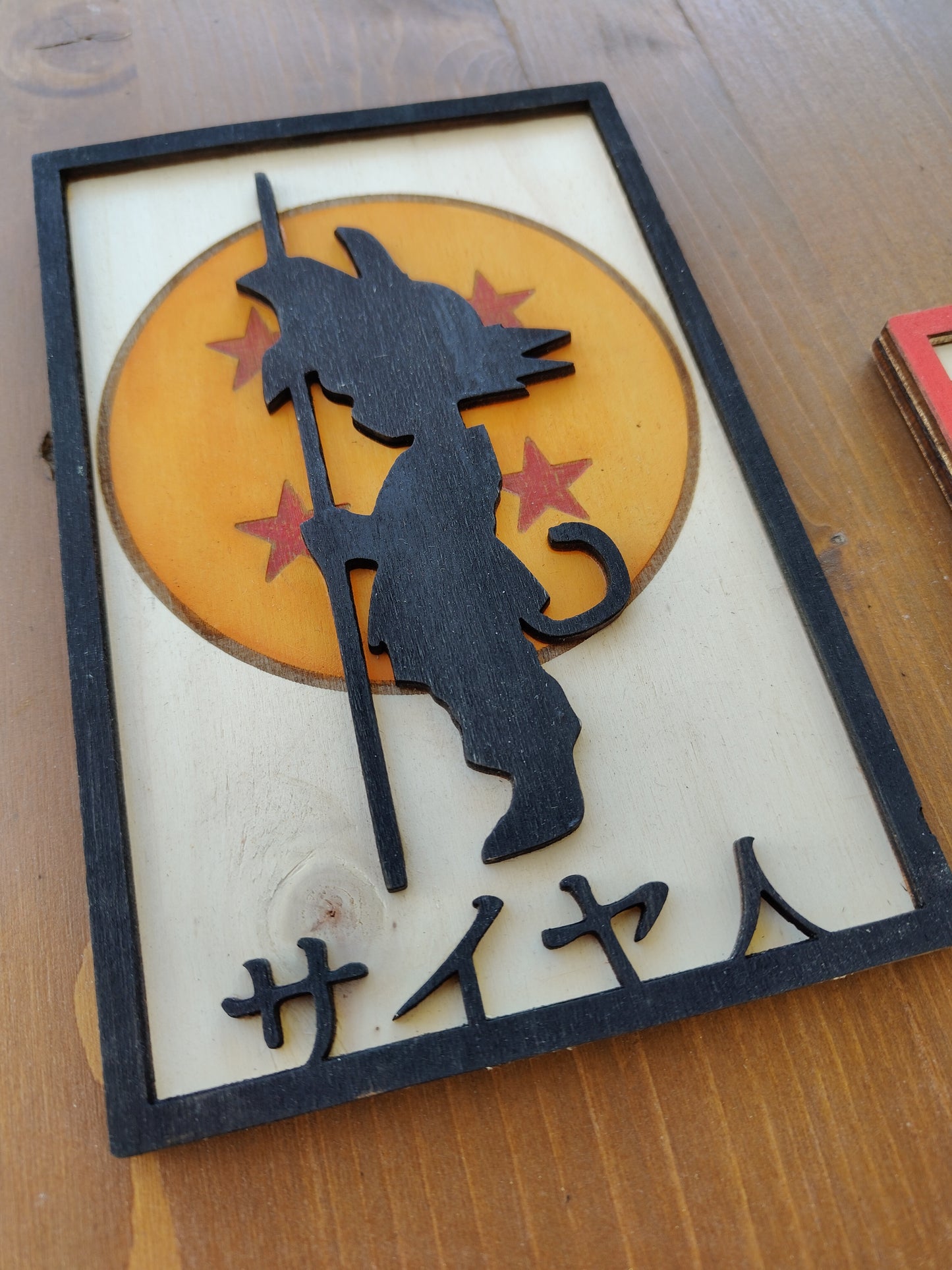 Quadretto Legno AnimeQuadretto Legno Goku – Silhouette Saiyan – Silhouette Saiyan
