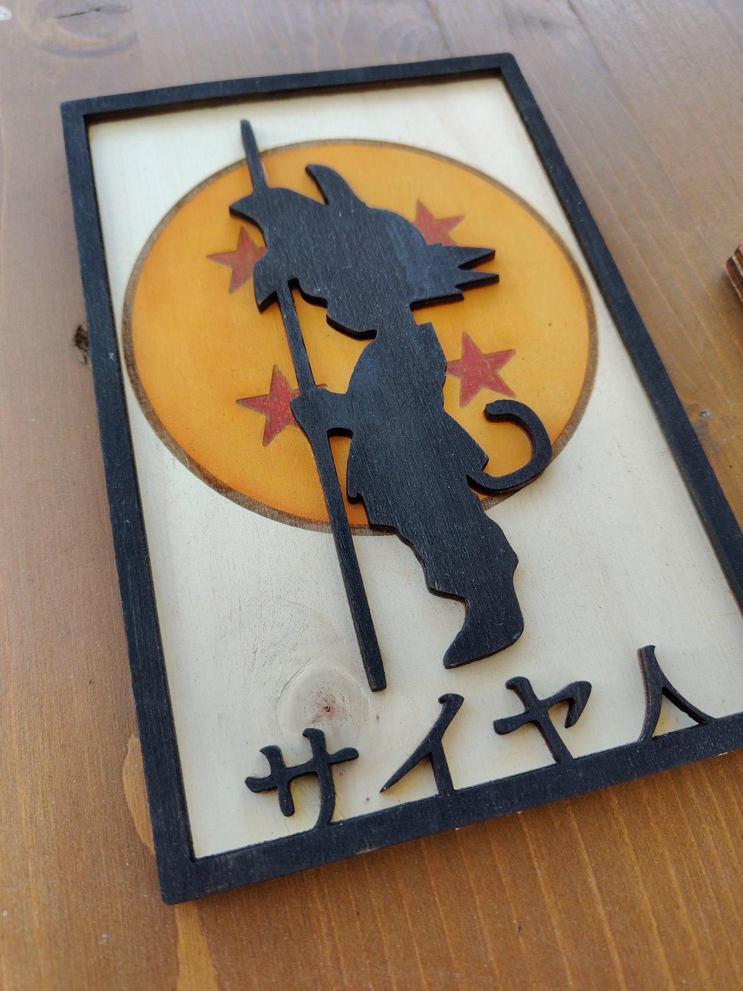 Quadretto Legno AnimeQuadretto Legno Goku – Silhouette Saiyan – Silhouette Saiyan