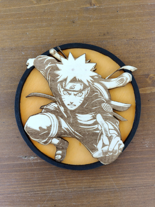 Quadretto in Legno Naruto – Artigianato Personalizzato Anime