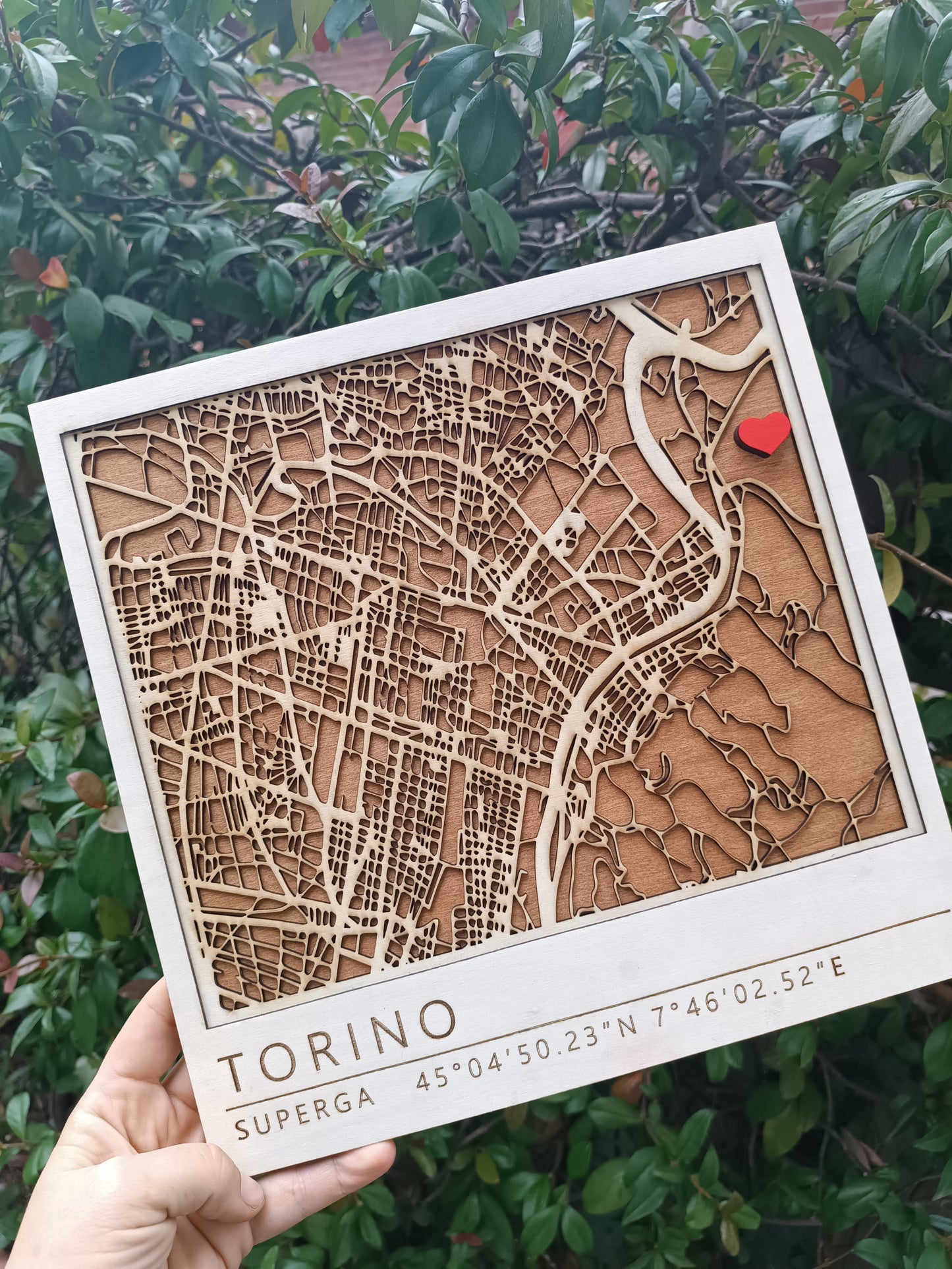 Il Posto del Cuore – Quadretto Mappa Personalizzato