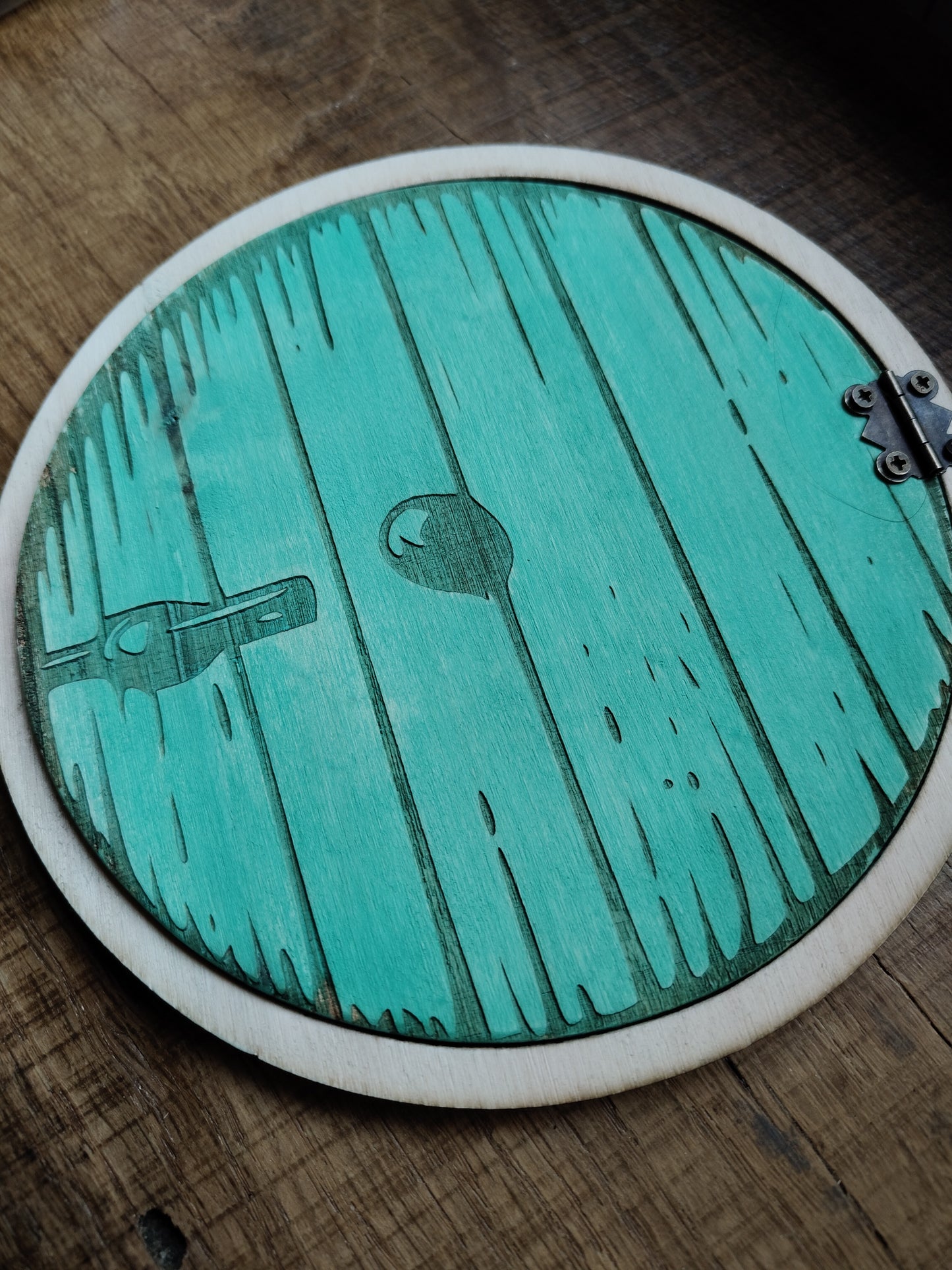 Quadretto Il Signore degli Anelli Frodo con Porta Hobbit