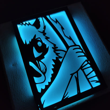 Quadretto retroilluminato Demon Slayer Inosuke