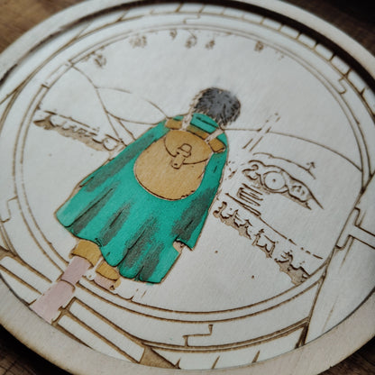 Quadretto Il Signore degli Anelli Frodo con Porta Hobbit