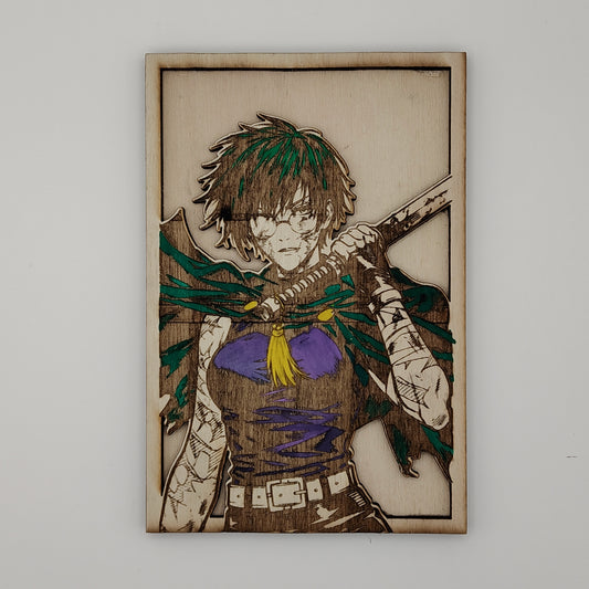 Maki Zenin – Quadro in legno inciso laser | Jujutsu Kaisen