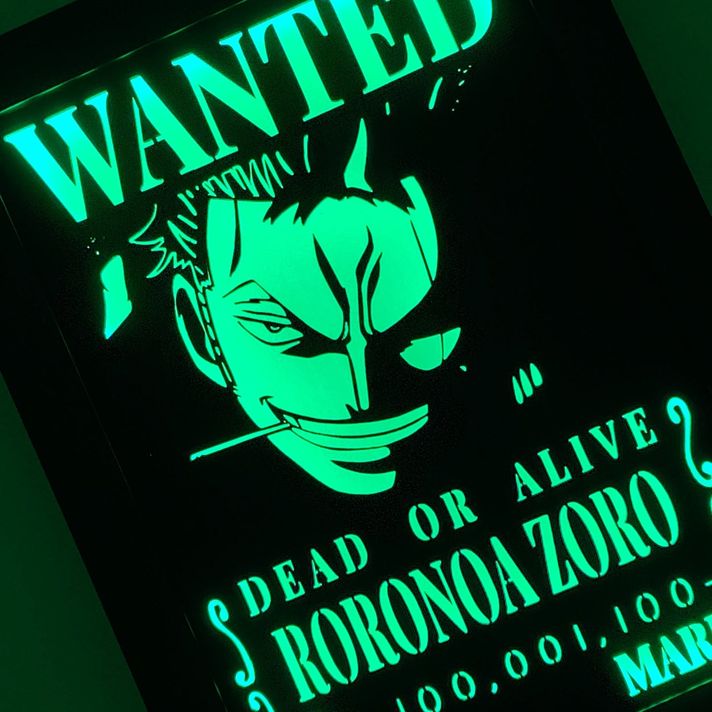 Cornice LED Roronoa Zoro – One Piece