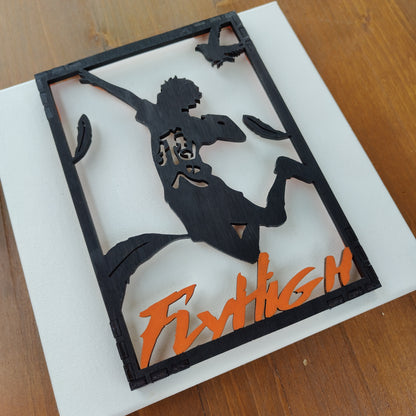 Quadro LED Hinata - Haikyuu - Fly High