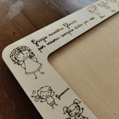Cornice Personalizzata Regalo Fine Anno per Maestra