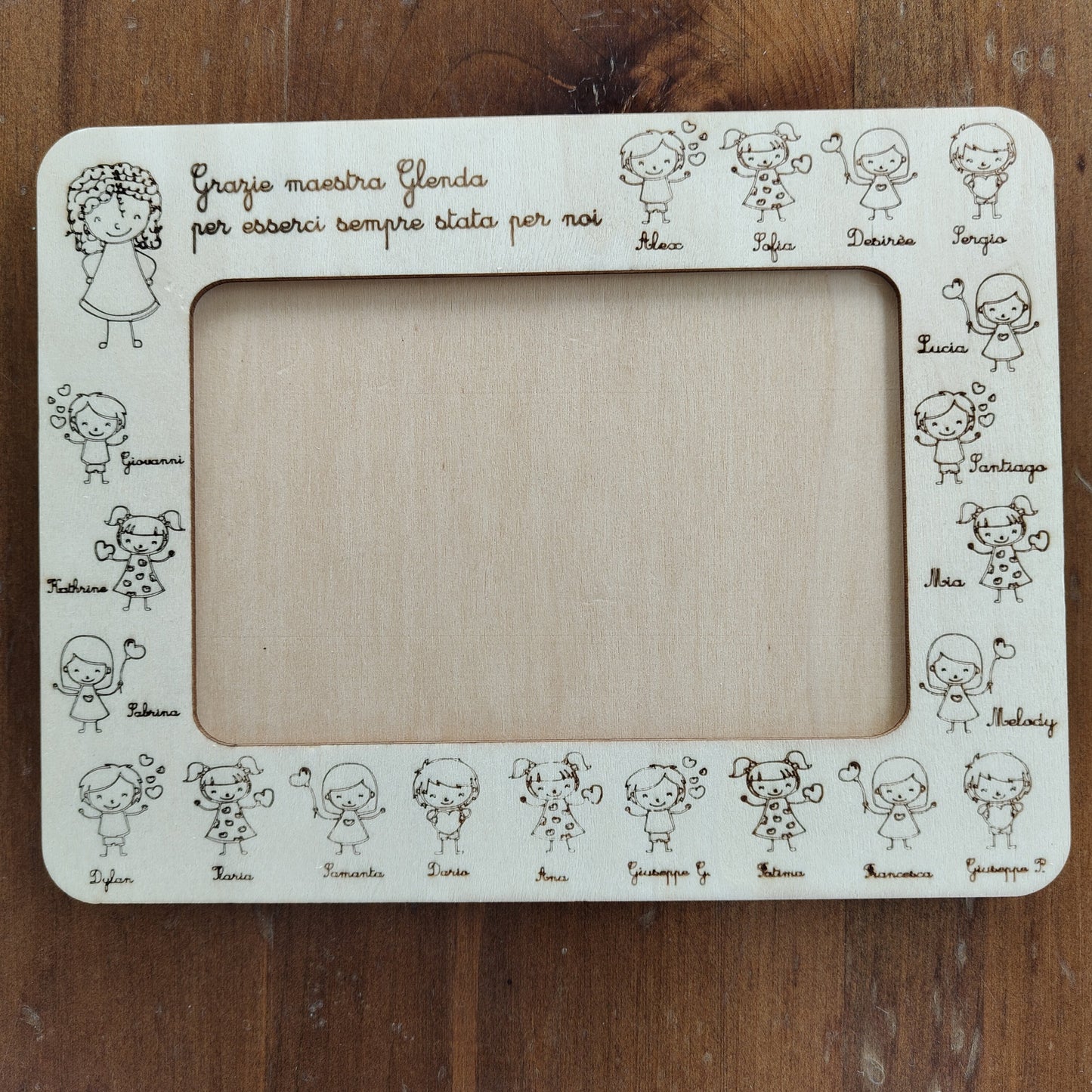 Cornice Personalizzata Regalo Fine Anno per Maestra