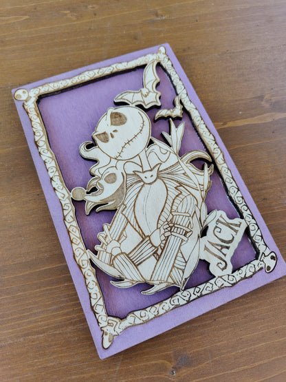 Quadretto in legno - Nightmare Before Christmas