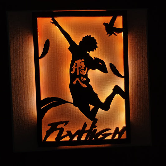 Quadro LED Hinata - Haikyuu - Fly High