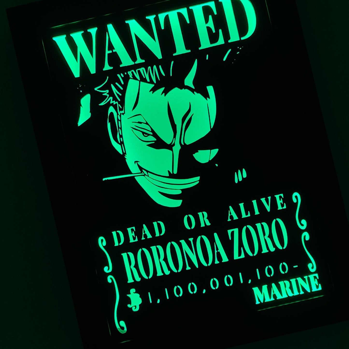 Cornice LED Roronoa Zoro – One Piece