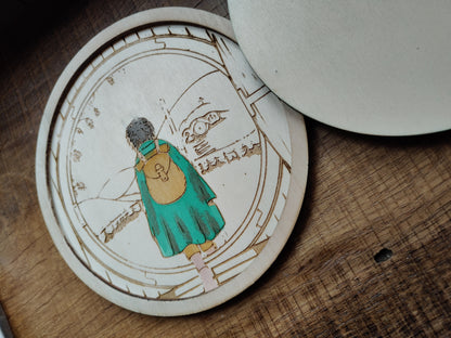 Quadretto Il Signore degli Anelli Frodo con Porta Hobbit