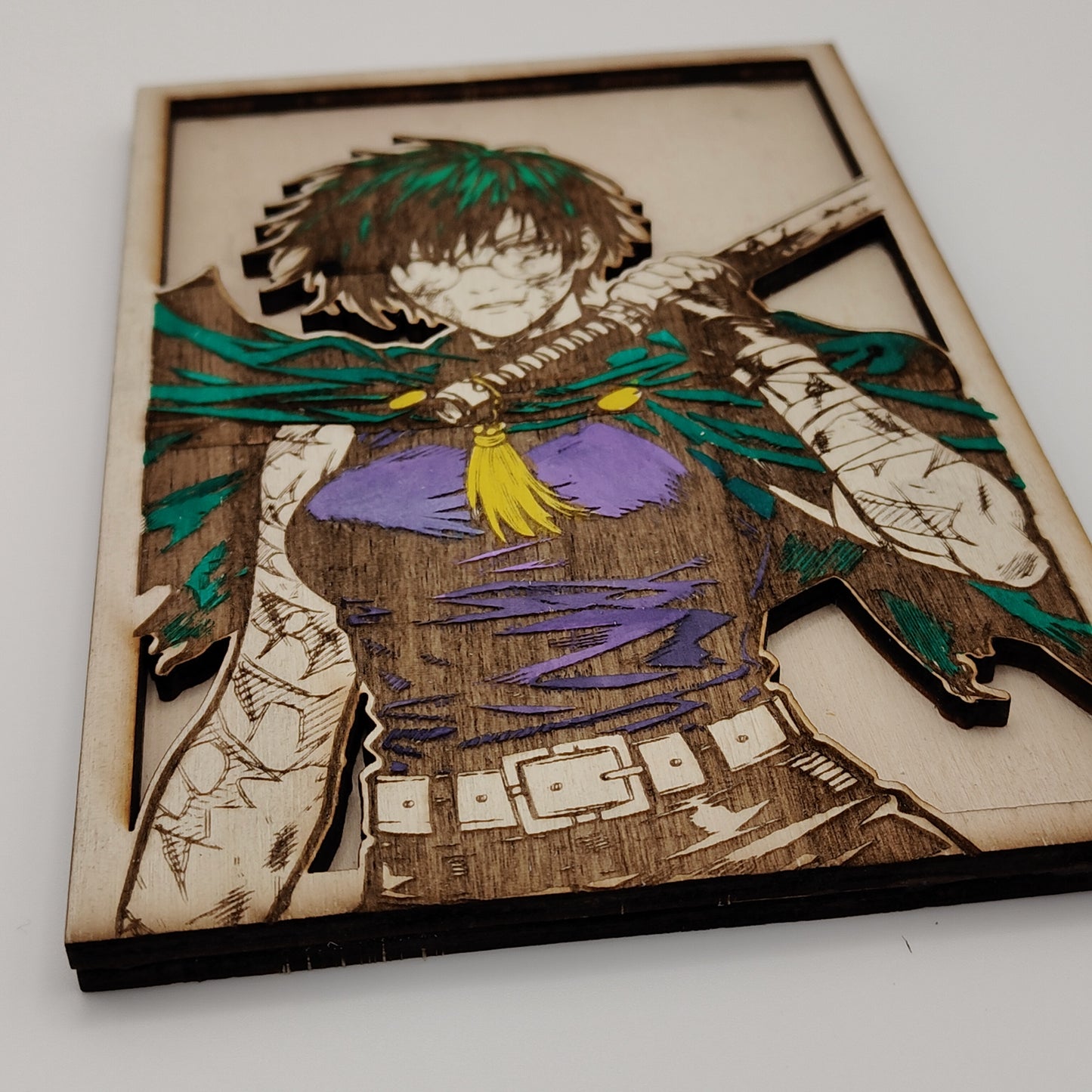 Maki Zenin – Quadro in legno inciso laser | Jujutsu Kaisen