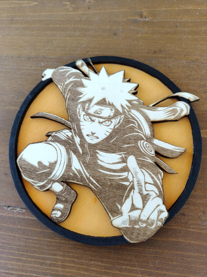 Quadretto in Legno Naruto – Artigianato Personalizzato Anime